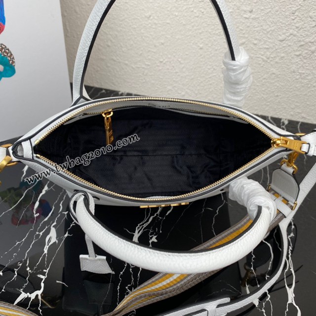 Prada專櫃新款雙肩帶手提包 1BA111 普拉達鹿皮紋牛皮女款肩背包 csp1696